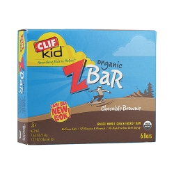 Clif Bar Kids Organic ZBar Chocolate Brownie - Case of 36 - 1.27 oz